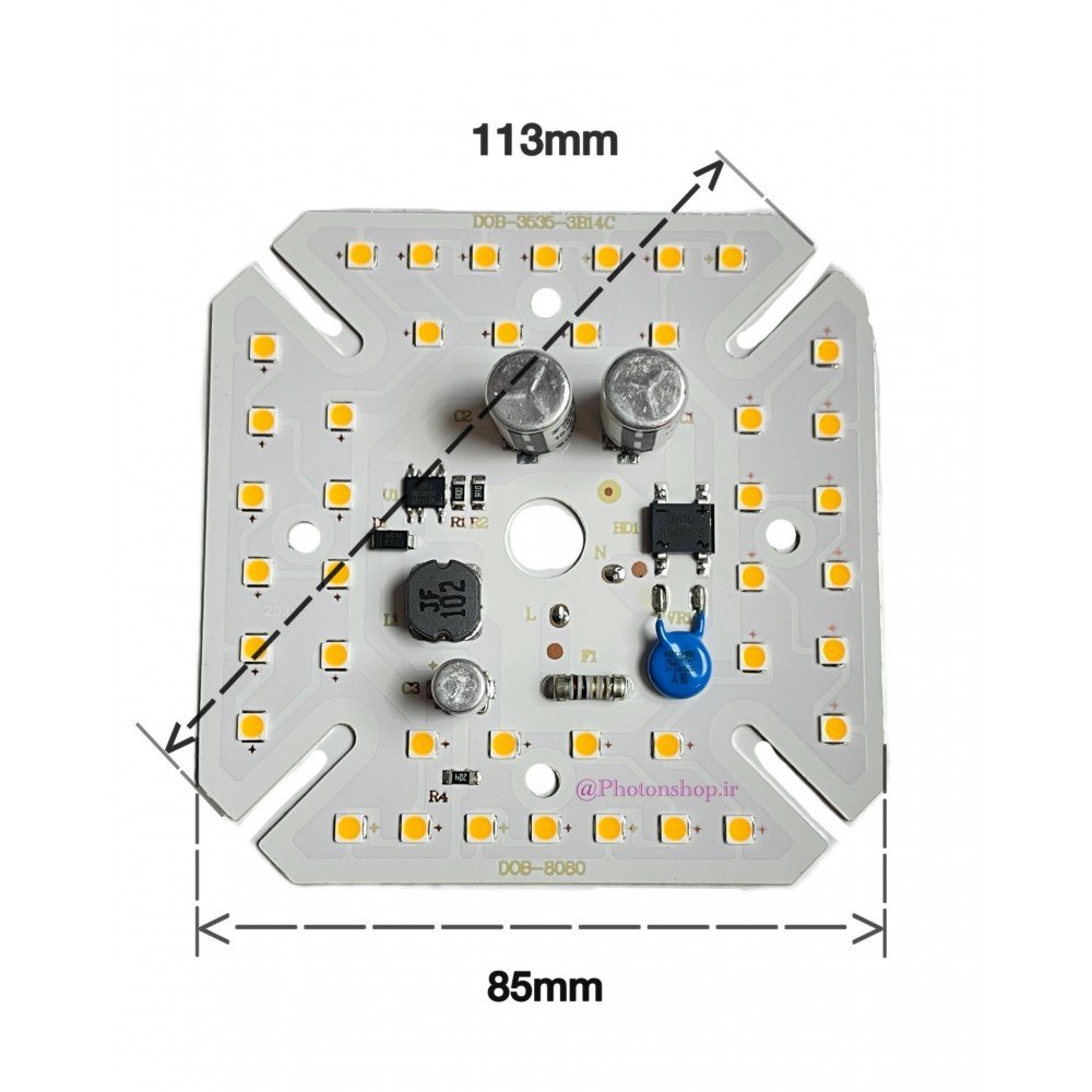 ال ای دی 80 وات آفتابی 220 ولت (برق شهر) خازن دار ال ای دی 80 وات آفتابی 220 ولت (برق شهر) خازن دار