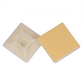 پایه بست کمربندی چسب دار 28x28 سفید 