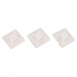 پایه بست کمربندی چسب دار 20x20 سفید 