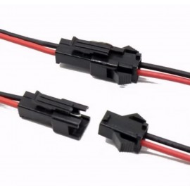 کانکتور SM نری و مادگی 2 پین سیم دار