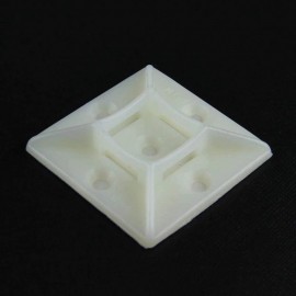 پایه بست کمربندی چسب دار 28x28 سفید 