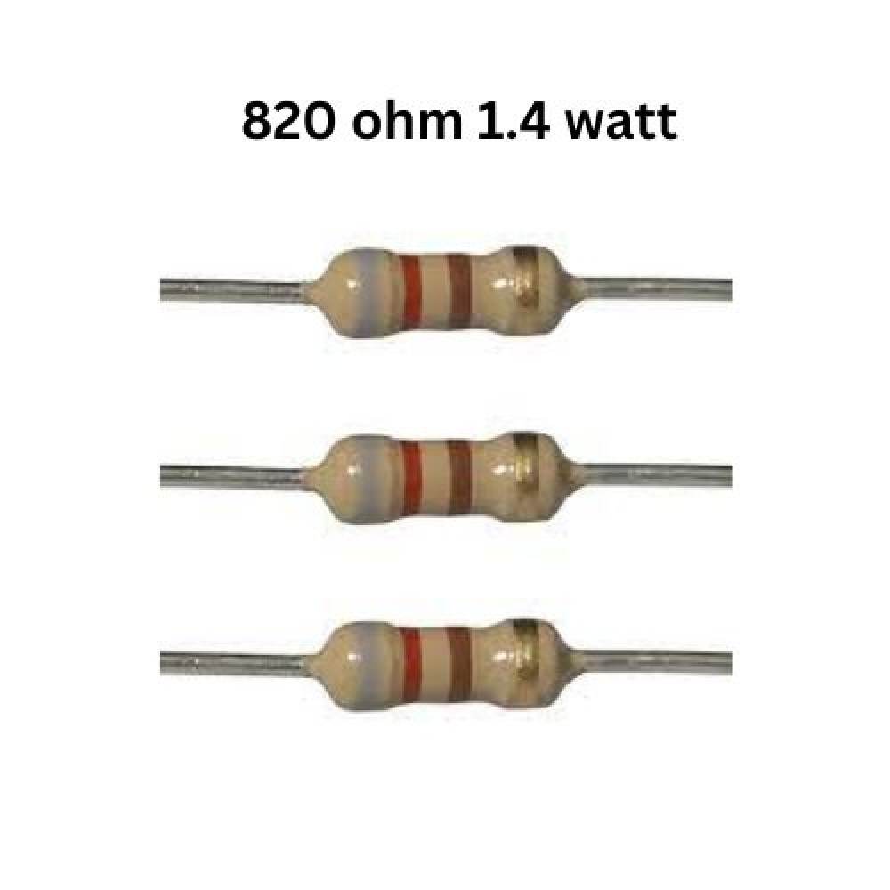 مقاومت ۸۲۰ اهم ۱/۴ وات مقاومت ۸۲۰ اهم ۱/۴ وات