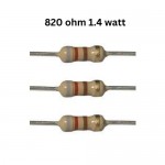 مقاومت ۸۲۰ اهم ۱/۴ وات مقاومت ۸۲۰ اهم ۱/۴ وات