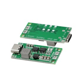 ماژول شارژر باتری لیتیومی 2 سل 2 آمپر با ورودی Type-C ماژول شارژر باتری لیتیومی 2 سل 2 آمپر با ورودی Type-C