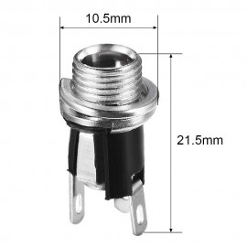جك آداپتور مادگی مهره خور فلزی کد DC-025M جك آداپتور مادگی مهره خور فلزی کد DC-025M