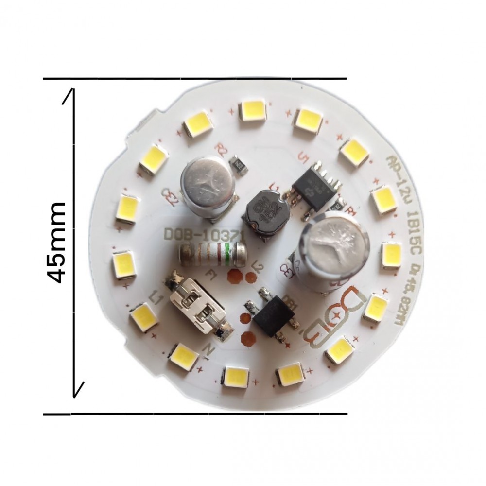 ال ای دی 12وات 220 ولت (برق شهر) خازن دار