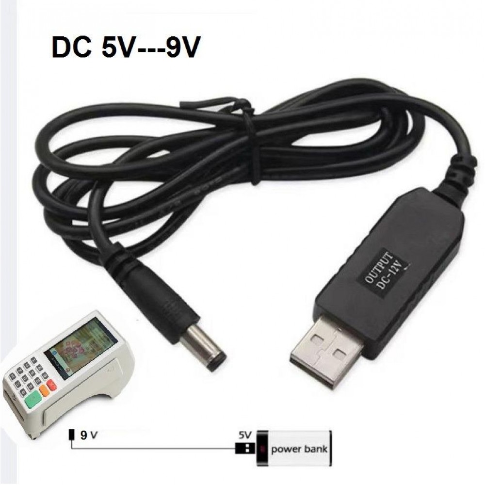 کابل افزاینده ولتاژ با خروی 9 ولت  کابل افزاینده ولتاژ با خروی 9 ولت