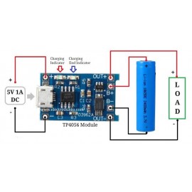 ماژول شارژر باتری لیتیومی 1 آمپر ماژول شارژر باتری لیتیومی 1 آمپر
