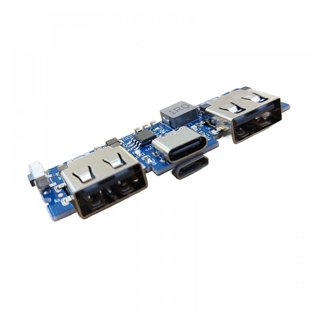 ماژول ساخت پاوربانک Fast Charge دارای Type-C و دو خروجی USB مدل LX-LBU2C