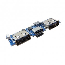 ماژول ساخت پاوربانک Fast Charge دارای Type-C و دو خروجی USB مدل LX-LBU2C