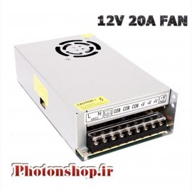 تغذیه فلزی ( سوئیچینگ) 12 ولت 20 آمپر