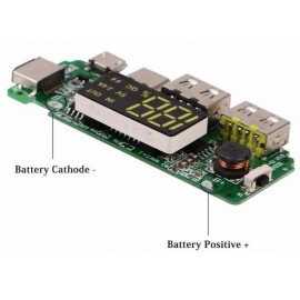 ماژول پاور بانک دو خروجی دارای نمایشگر  ماژول پاور بانک دو خروجی دارای نمایشگر