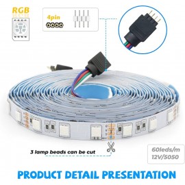 نواری روکش دار 5050 (RGB) هفت رنگ نواری روکش دار 5050 (RGB) هفت رنگ